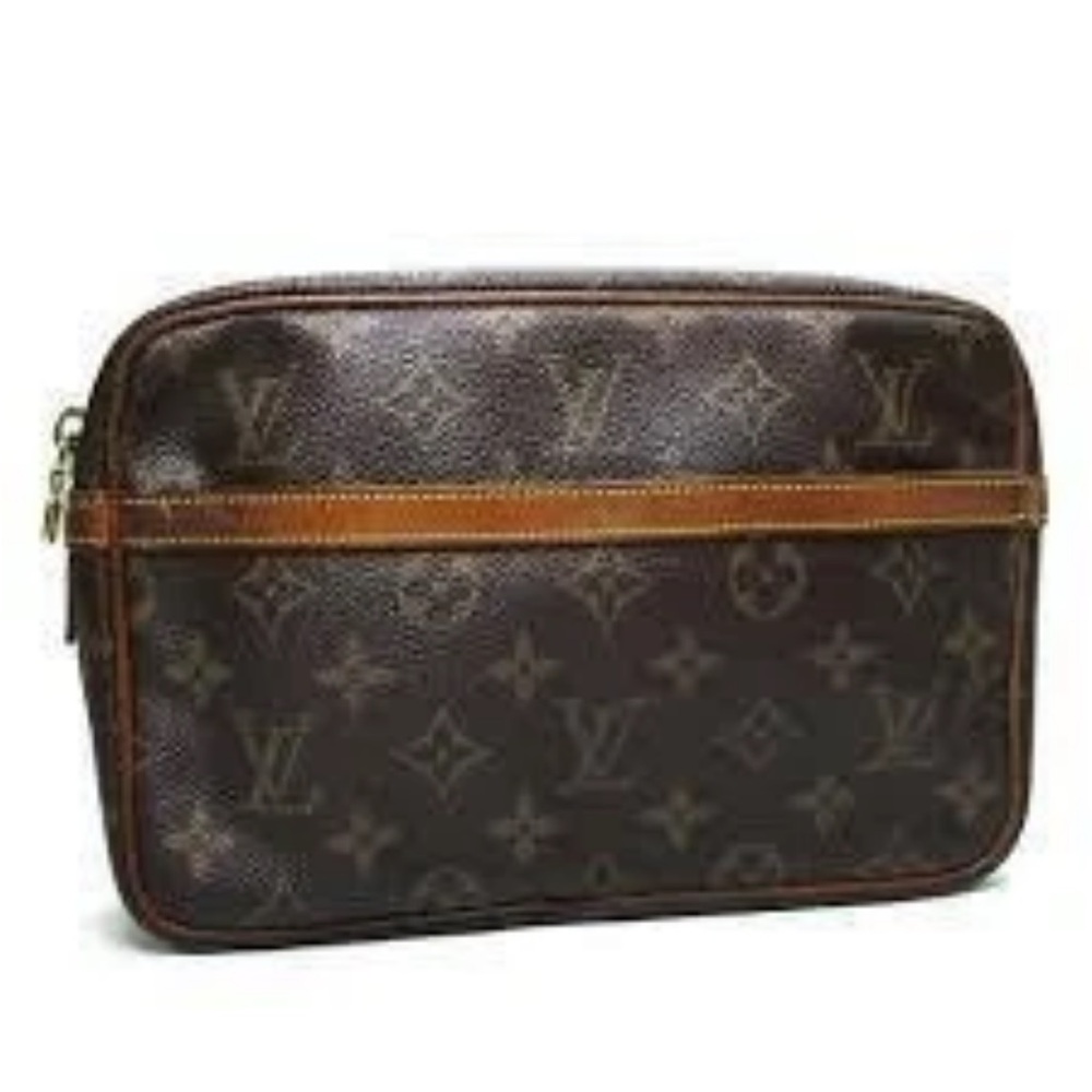Louis Vuitton Dark Brown Monogram Toiletry Bag Unisex - Picture 8 of 9